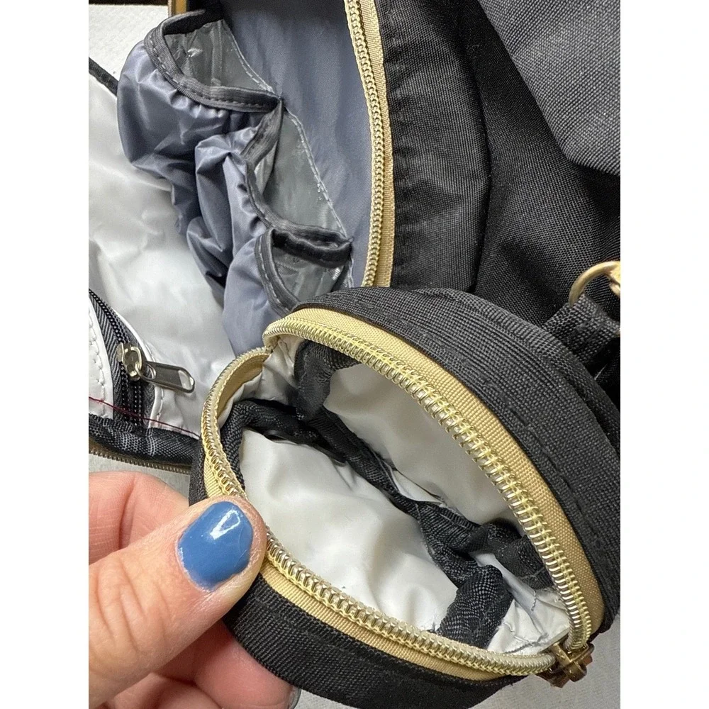 Sunshine‎ Diaper Bag Backpack Black Quilted Large Baby Travel